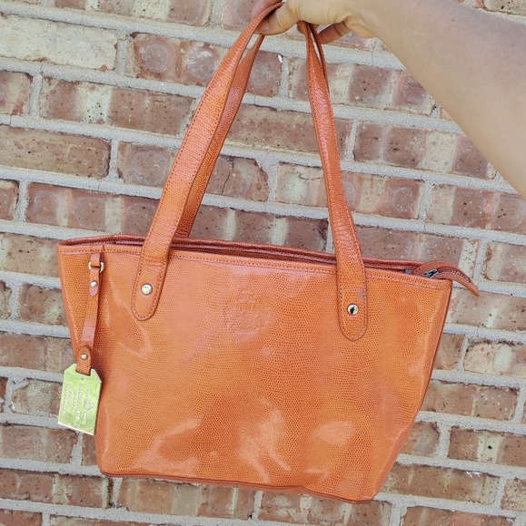 ralph lauren orange handbag
